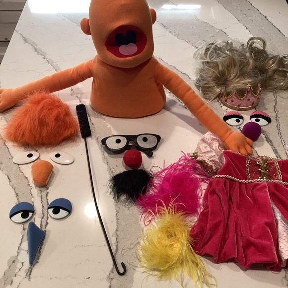 FAO SCHWARZ Hand Puppet Interchangeable The Muppet Whatnot Workshop - Picture 2 of 7